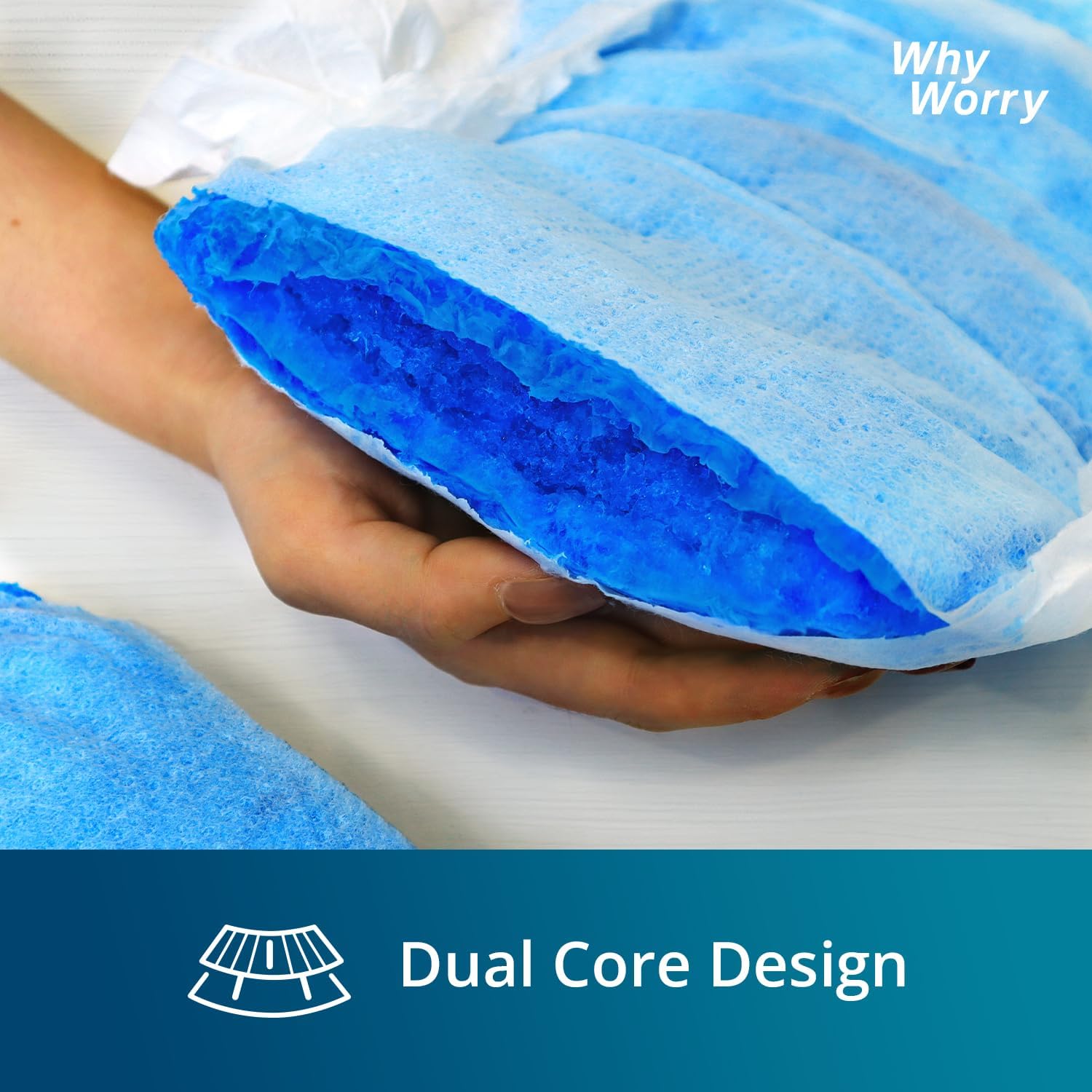 WhyWorry Ultimate Adult Diapers for Men and Women, Disposable Adult Briefs for Incontinence, Incontinence Briefs with Tabs, Ultimate Absorbency, Odor Control, Medium, 56 Count (4 Packs of 14) - Image 6