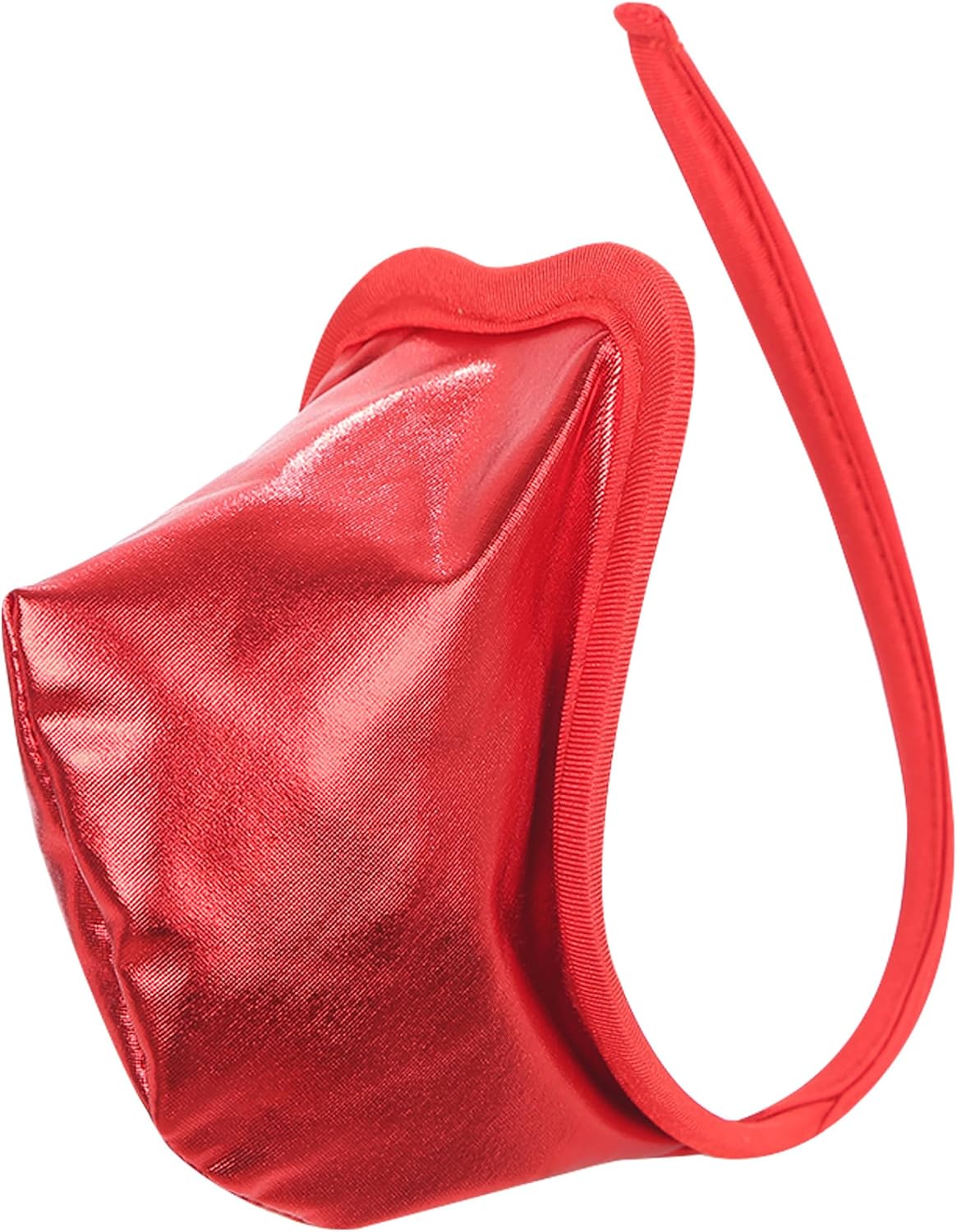 Men's Patent Leather C-String Bikini Briefs Underwear Minimal Coverage Underpants