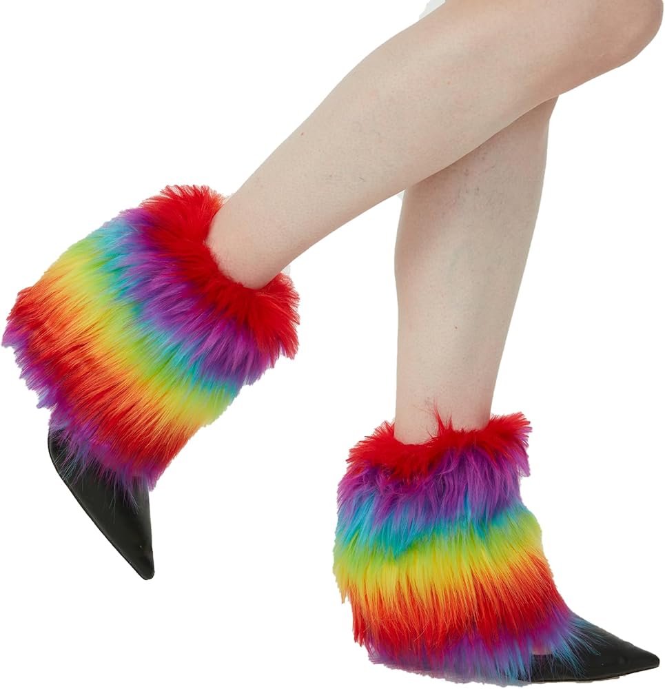 Amazon.com: RECECASA Faux Fur Leg Warmers for Women, Fluffy Boot