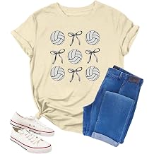 Volleyball Shirt Women Volleyball Mom Shirt Game Day Team Tee Tops Graphic Sports Ball Player Gift Short Sleeve