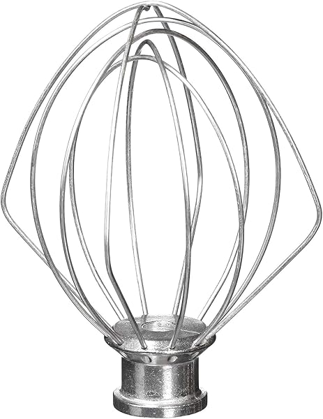 K45WW Wire Whip for KitchenAid Tilt-Head Mixer,6-Wire Whisk Attachment Replacement for 4.5QT/5QT Models K45SS KSM110 KSM