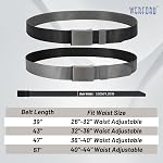 WERFORU Men Tactical Belt Nylon Belt for Men Golf Belt Reversible Belt with Flip-Top Metal Buckle 2-in-1 Belt