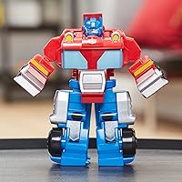 Vista 9 de Transformers Playskool Heroes Rescue Bots Academy Team Optimus Prime, 4.5-Inch Action Figure, Kids Converting Robot Toy, Ages 3+ (Yaxa Exclusive)
