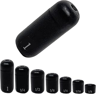 Reaction Tackle Tungsten Barrel Weights, Fishing Sinkers, Egg Shaped Tungsten Fishing Weights Used for Carolina Rig Bass Fising for Freshwater or Saltwater Fish - Size Stamped on