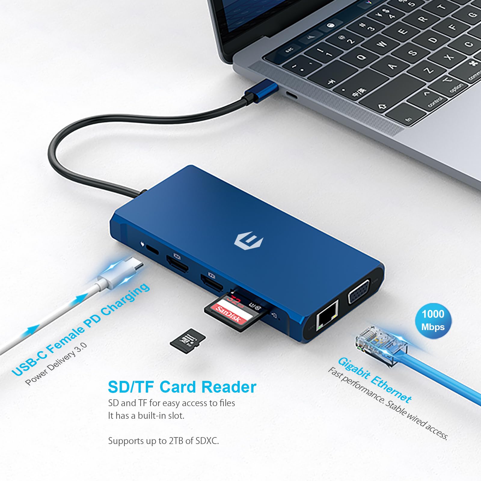 OBERSTER ドッキングステーション Amazon | OBERSTER USB Cハブ 多機能ドッキングステーション USB