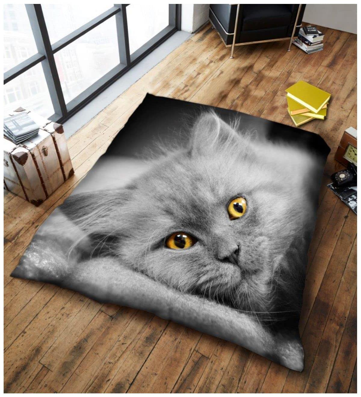 GC GAVENO CAVAILIA 3D Cat Fleece Blankets Animal Print Throw, Warm & Cosy Fluffy Soft Throw Cute Blanket For Sofa, Bed Couch, 150x200 CM โ image 1