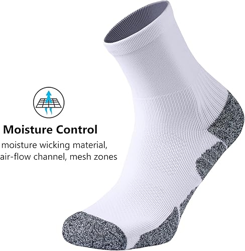 Miniatura 5 de CWVLC Calcetines deportivos de compresión acolchados para hombres y mujeres