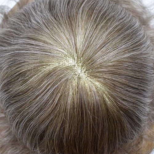 Miniatura 9 de Toupee - Piezas de cabello para hombre, encaje suave, cabello humano real, sistema de unidades de cabello tipo tupé, cabello humano para hombre,