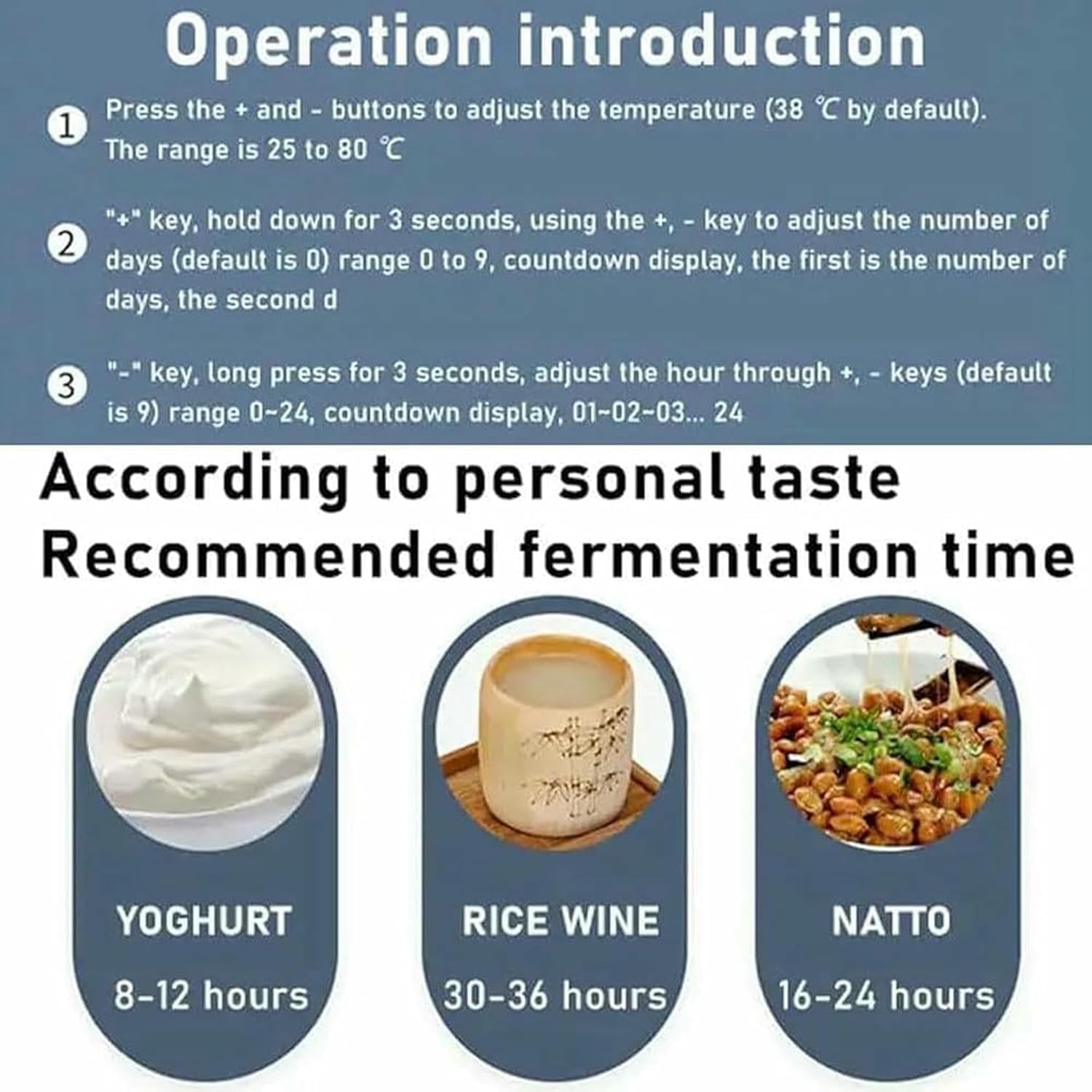 Commercial Automatic Yogurt Fermentation Machine with Time and Temperature Control, Electric Yogurt Incubator