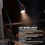 Bewinner Magnetic Work Light, LED Machine Light with Flexible Gooseneck and Magnetic Base, IP65, 1000LM, 3W LED Lamp for Lathe, Work Bench, Sewing Machine, Bandsaw (US Plug)