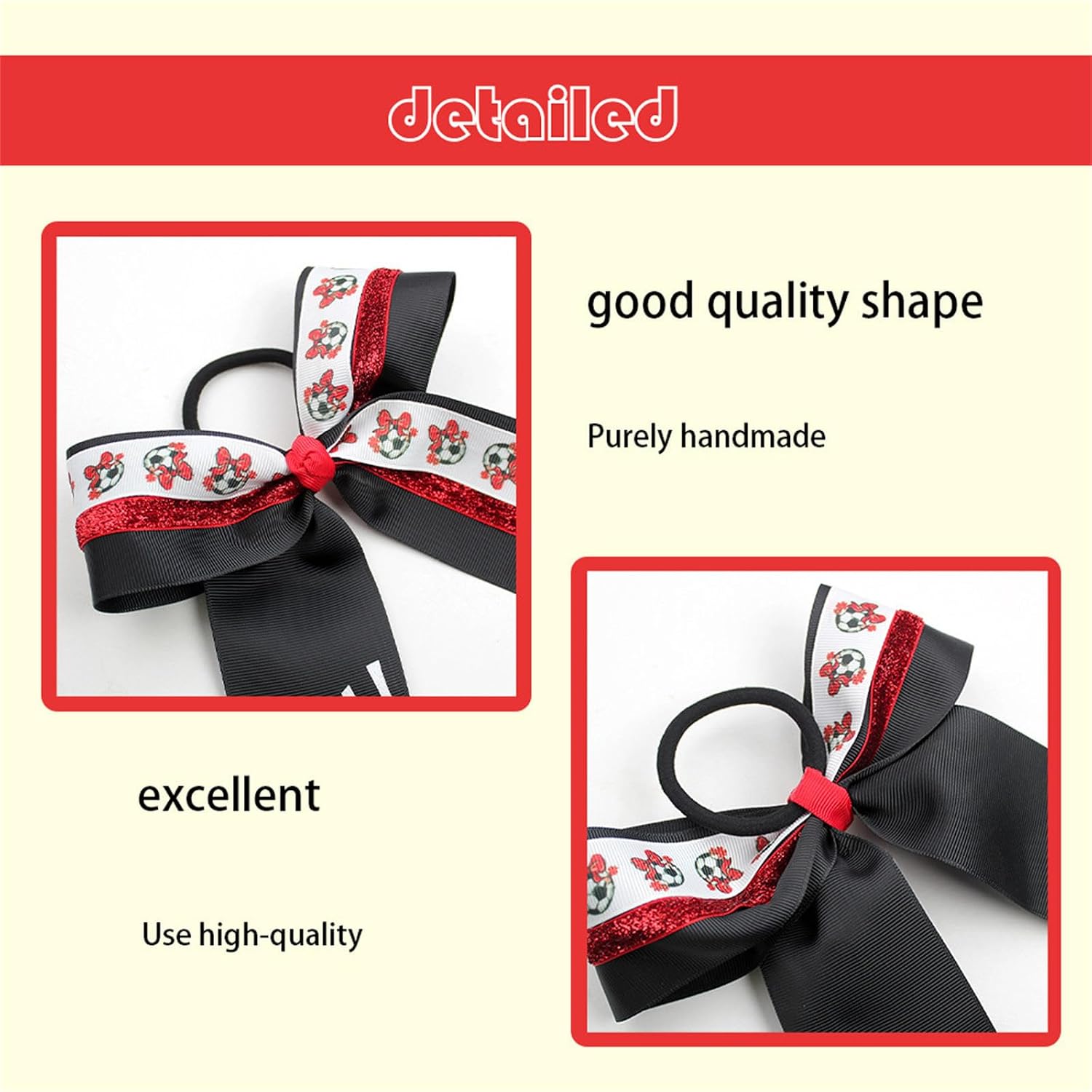 10PCS Sport Fabric Hair Bowknots, Party Styling, A