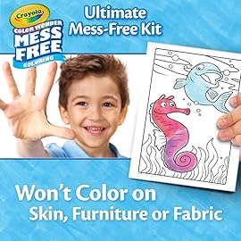 Crayola Color Wonder Mess Free Coloring Kit (50+ Pcs), Toddler Art Set, Mess Free Markers & Coloring Pages, Toddler Travel Activity, Gifts, 3+