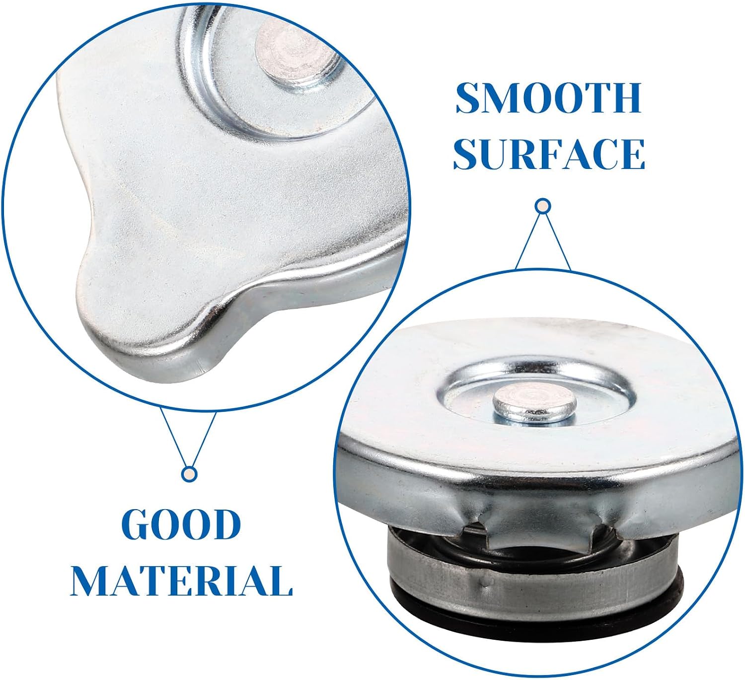 Car Radiator Cap Coolant Reservoir Tank Cover 0.9 Round Head Replacement for Cars Trucks and Minivans Standard Engine Radiator Reservoir Cap