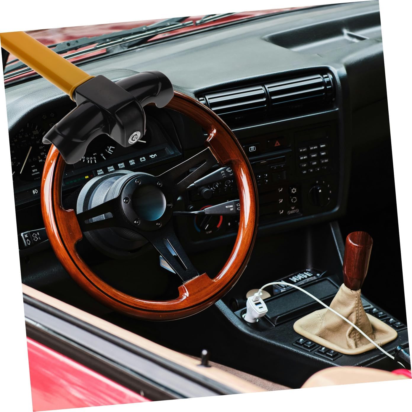 Ciieeo Steering Wheel Lock Car Anti-Theft Device with Key Vehicle Security Lock for SUV and Truck Interior Protection