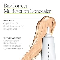 Vista 4 de Well People Corrector Bio Correct, cobertura completa, corrector líquido nutritivo para ocultar y corregir, fórmula hidratante, vegano y libre
