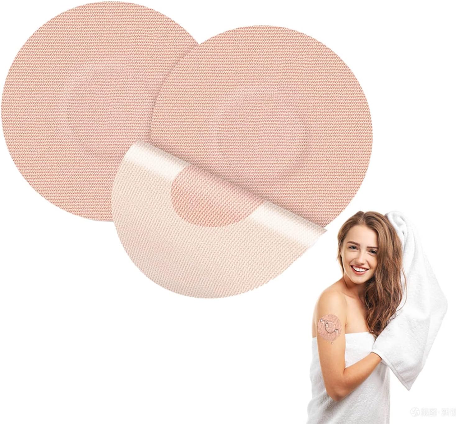 Oshima 30 Pack Waterproof Adhesive Sensor Covers For Freestyle Patche Libre 1/2/3/Pro Long Fixation Your Cgm Overpatch Tape-Compatible With Enlite-Guardian-Dexcom