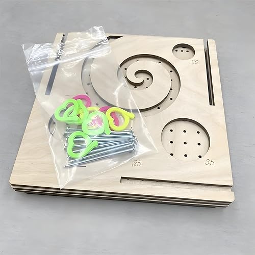 Miniatura 7 de Herramienta de tejer multifuncional, cuenco de hilo de madera todo en uno 2024, cuenco de hilo de madera para tejer, cuenco de hilo para tejer,