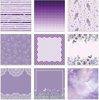 Lavender Aesthetic Sticky Notes 3x3 Gifts for Students 9-Pack | Lavender Aesthetic Notepads, 450 Sheets Total Rich Designs, High Quality, Purple Theme, Student Coworker Gifts