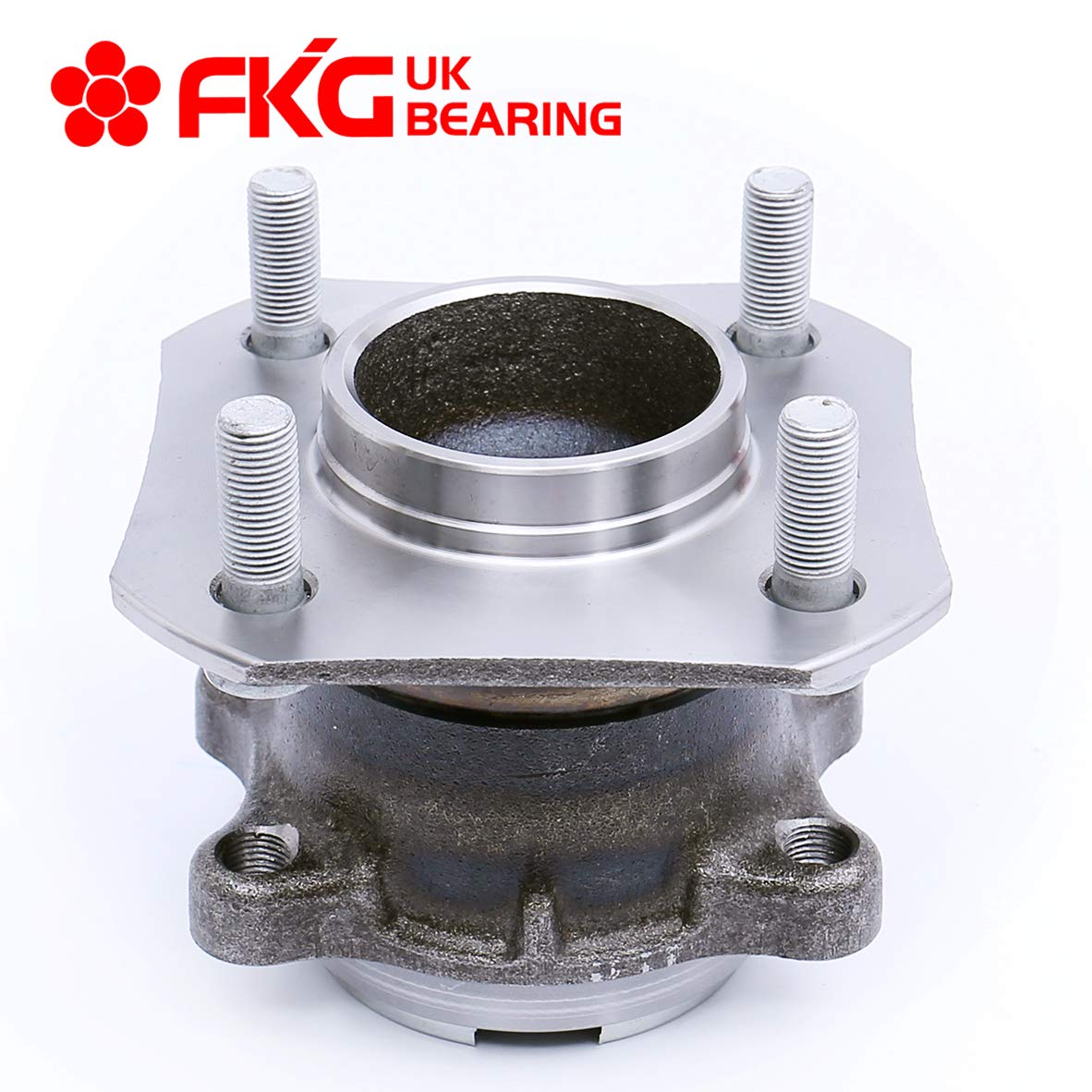 FKG 512384 Rear Wheel Bearing Hub Assembly fit for 2007-2012 Nissan Sentra (2.0L ONLY, 4-Wheel ABS), 4 Lugs Set of 2