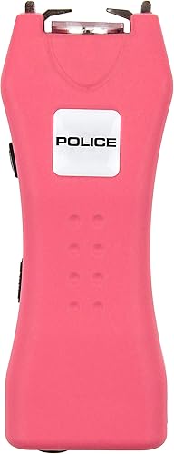POLICE Stun Gun 618 - 59 mil millones mini recargable con linterna LED, color rosa