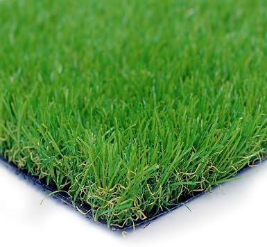 Petgrow Realistic Artificial Grass Turf 1FTX5FT5 Square FT- 1.38 Inch Thick Fake Faux Grass Pet Dog Mat Pad - Astroturf Synthetic Grass Drain Holes Indoor Outdoor Garden Landscape Balcony