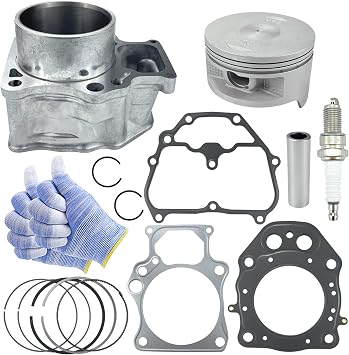 86.5mm Bore Cylinder Piston Ring Gasket Top End Rebuild Kit Compatible with Honda Rancher420 TRX420 TRX420FE TRX420FM TRX420FPE TRX420FPM TRX420TE TRX420TM 4x4 2007-2018