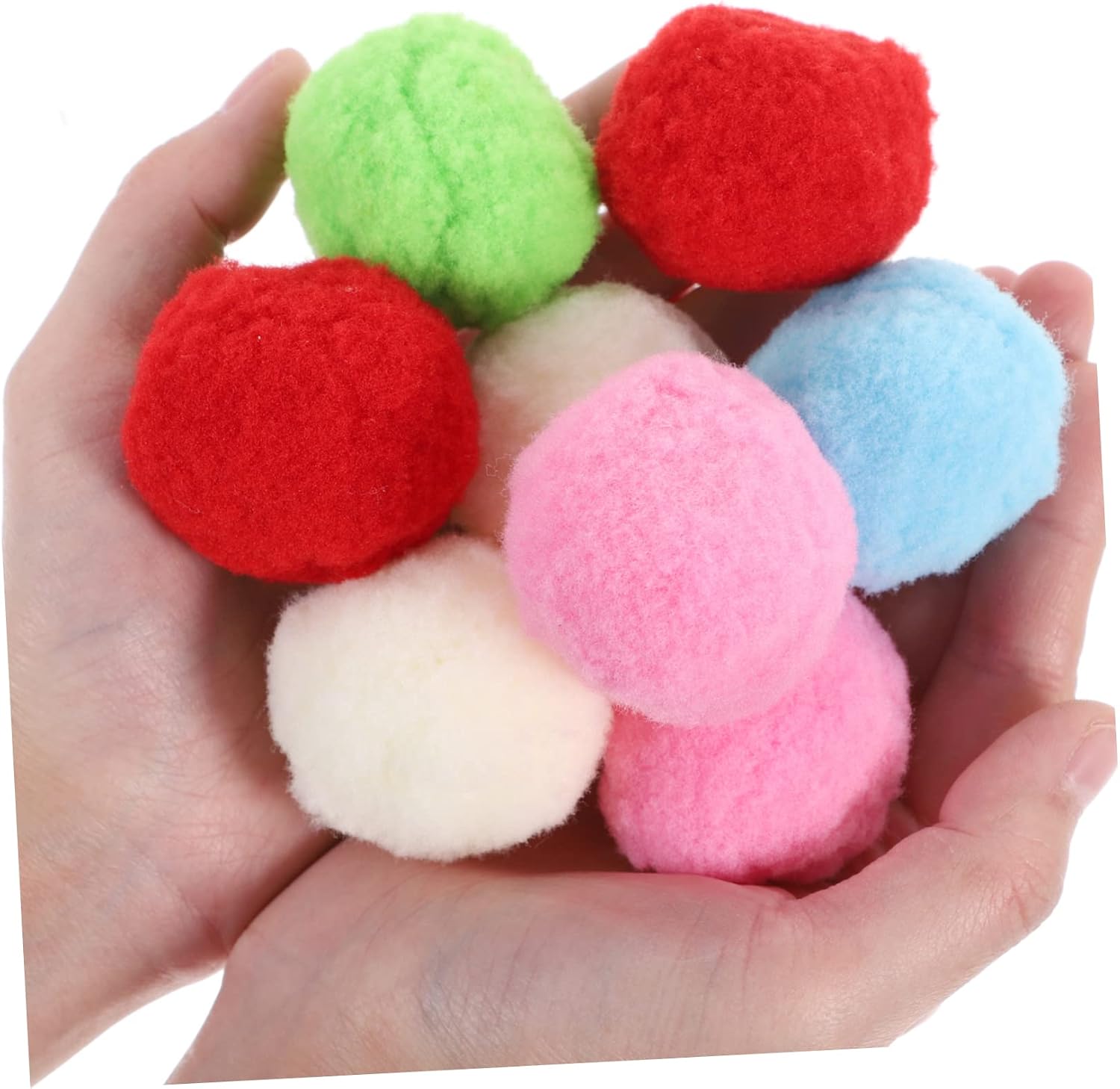 SEWACC 200pcs Decorative Pompom for Craft Projects Soft for Clothing Decor for Sewing and Costume Materials