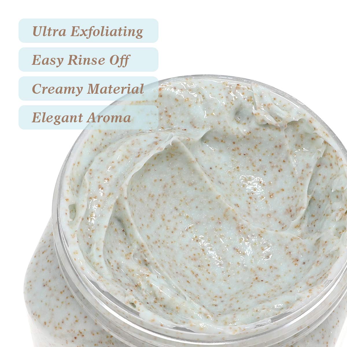 Ultra Exfoliating & Cleanse Body Scrub Gift Set, 3 Pack Natural Dead Sea Salt Body Scrub, Body Scrub Set with Free Bonus Wooden Spoon