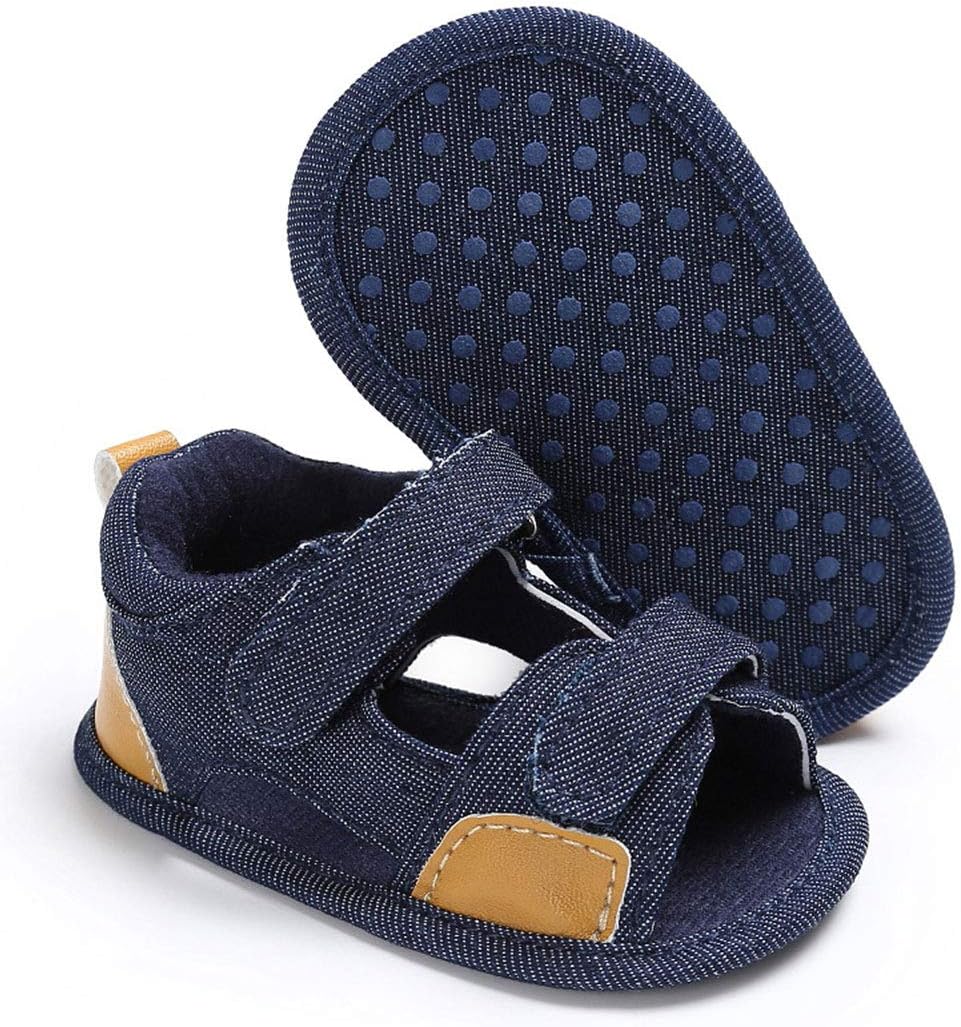 Baby Boy Sandals Anti-Slip Sole First Walkers Summer Shoes Infant Sandals for Toddler Girls(0-18 Months)