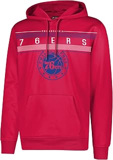 NBA Herren Fleece Hoodie Pullover Sweatshirt Poly Midtown, Herren, Midtown Hoodie,GHM1461F-PH-XLarge, rot, X-Large