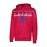 Ultra Game NBA Official Mens Super Soft Midtown Hoodie Pullover Sweatshirt - Unisex, Philadelphia 76ers, Team Color, Small
