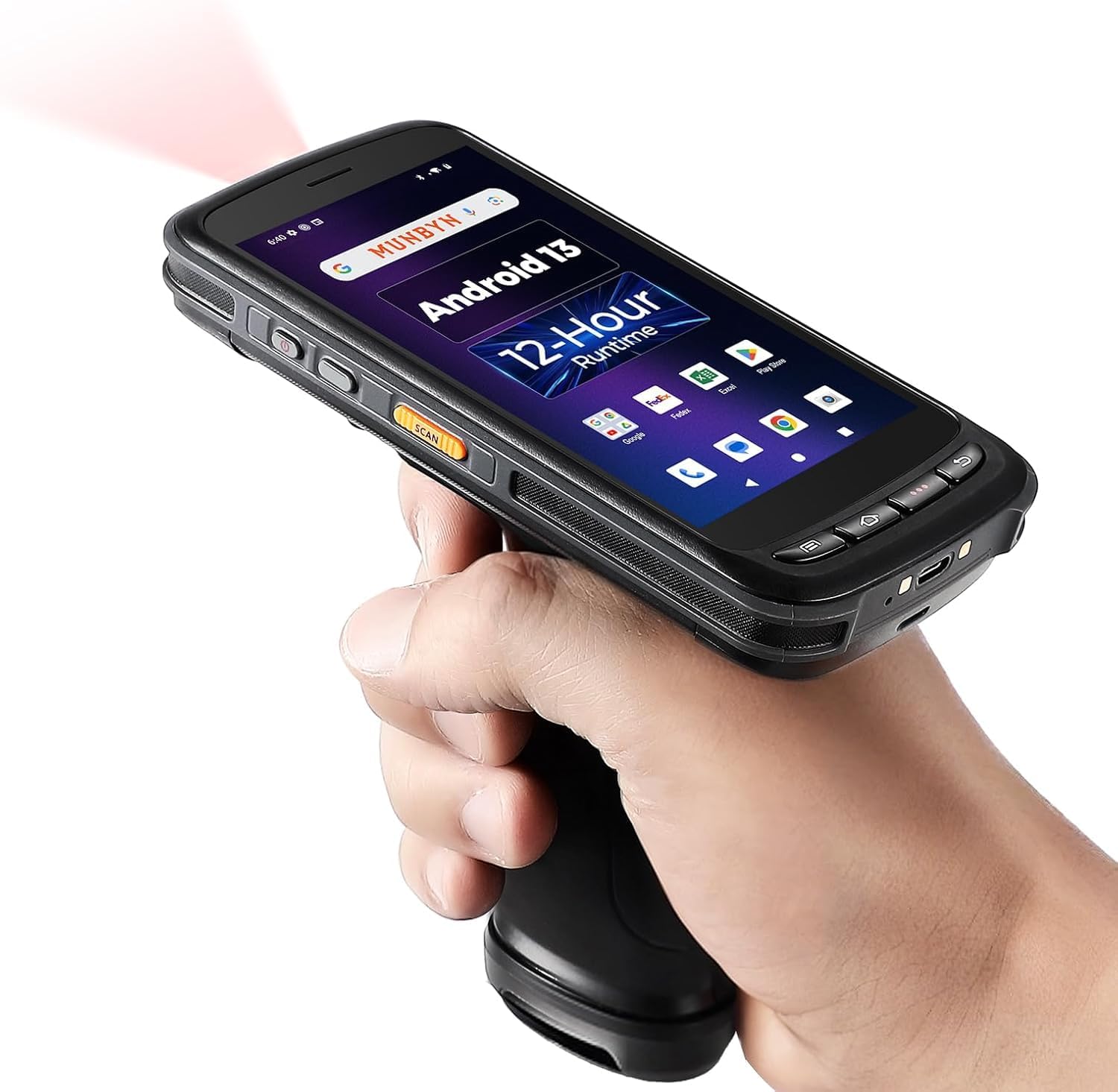 PDA Escáner Android 13 Con Teclado Físico - 4G LTE, 4GB+64GB, Escáner Zebra SE4710, Resistencia IP67, Para Gestión Logística Y Almacén