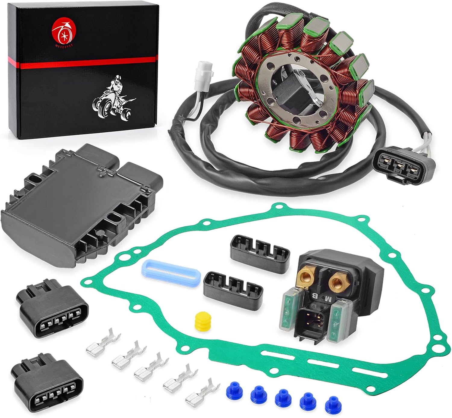Magneto Stator and Regulator Relay Gasket For YAMAHA Grizzly 700 YFM700 2007-2015 Grizzly 550 2009-2014 28P-81410-01-00