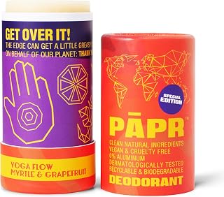 PAPR - Nature Powered, Clinically Proven, All Natural Deodorant in Zero Waste Paper Packaging (Yoga Flow)