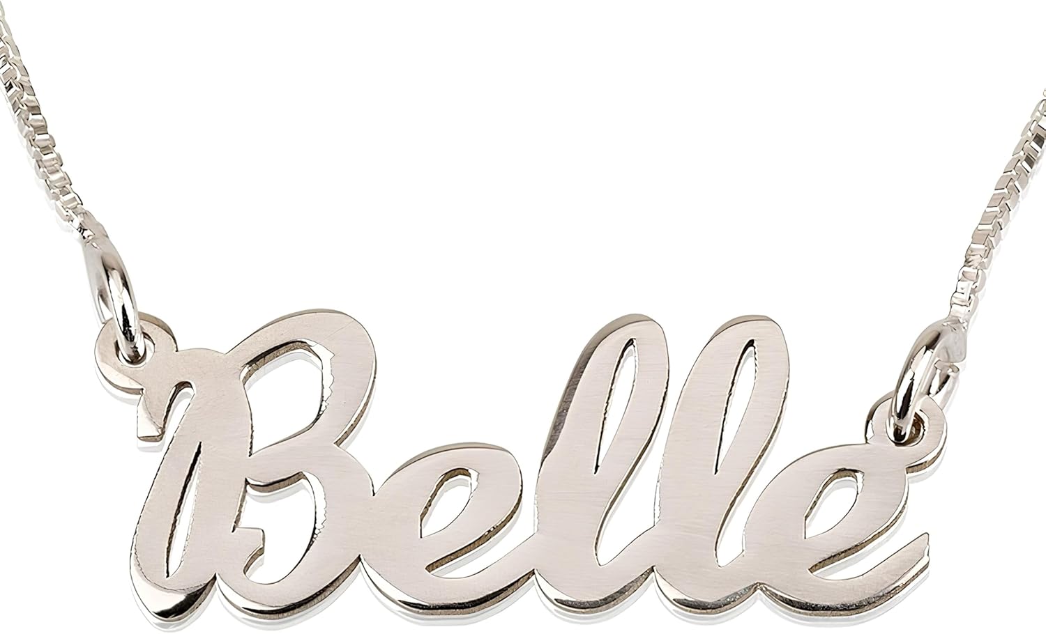 Personalized Custom Name Necklace – Silver, Gold Name Pendant – Unique Font Nameplate Jewelry for Women – Gift for Her, Wife, Girlfriend or Daughter