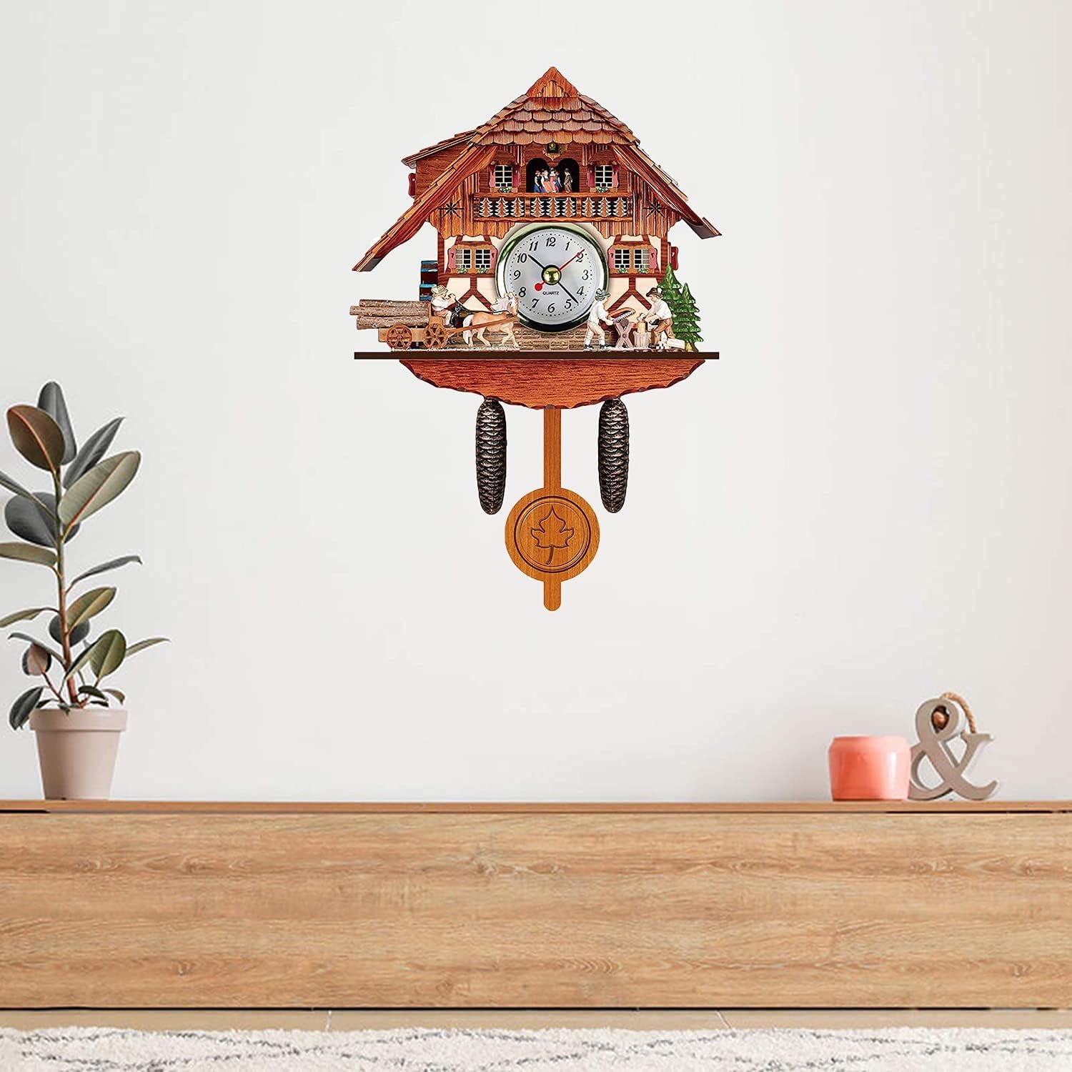 Buy Cuckoo Clock, 6 inch Traditional Black Forest Cuckoo Clock with