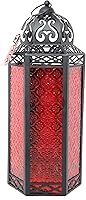 Vista 63 de VELA LANTERNS Farol portavelas decorativo, marroquí, gótico, morado, de 10.5 pulgadas, para mesa o colgar, decoración de Ramadán, decoración