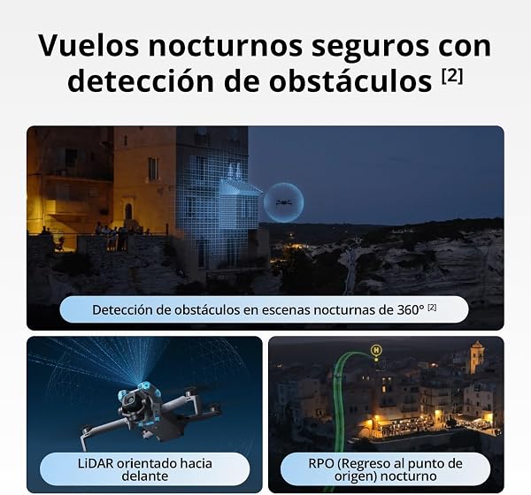 Pack DJI Mini 5 Pro Vuela Más con DJI RC-N3, Certificado C0, Dron con cámara, CMOS de 1 pulgada, Dron 4K para principiantes con detección de obstáculos omnidireccional, ActiveTrack 360° - 4