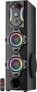 TRONICA Banjo 60W Bluetooth Tower Speaker with RGB Lights (24-Inch Height) | Made in India Home Theatre System for Smart T... Price In India