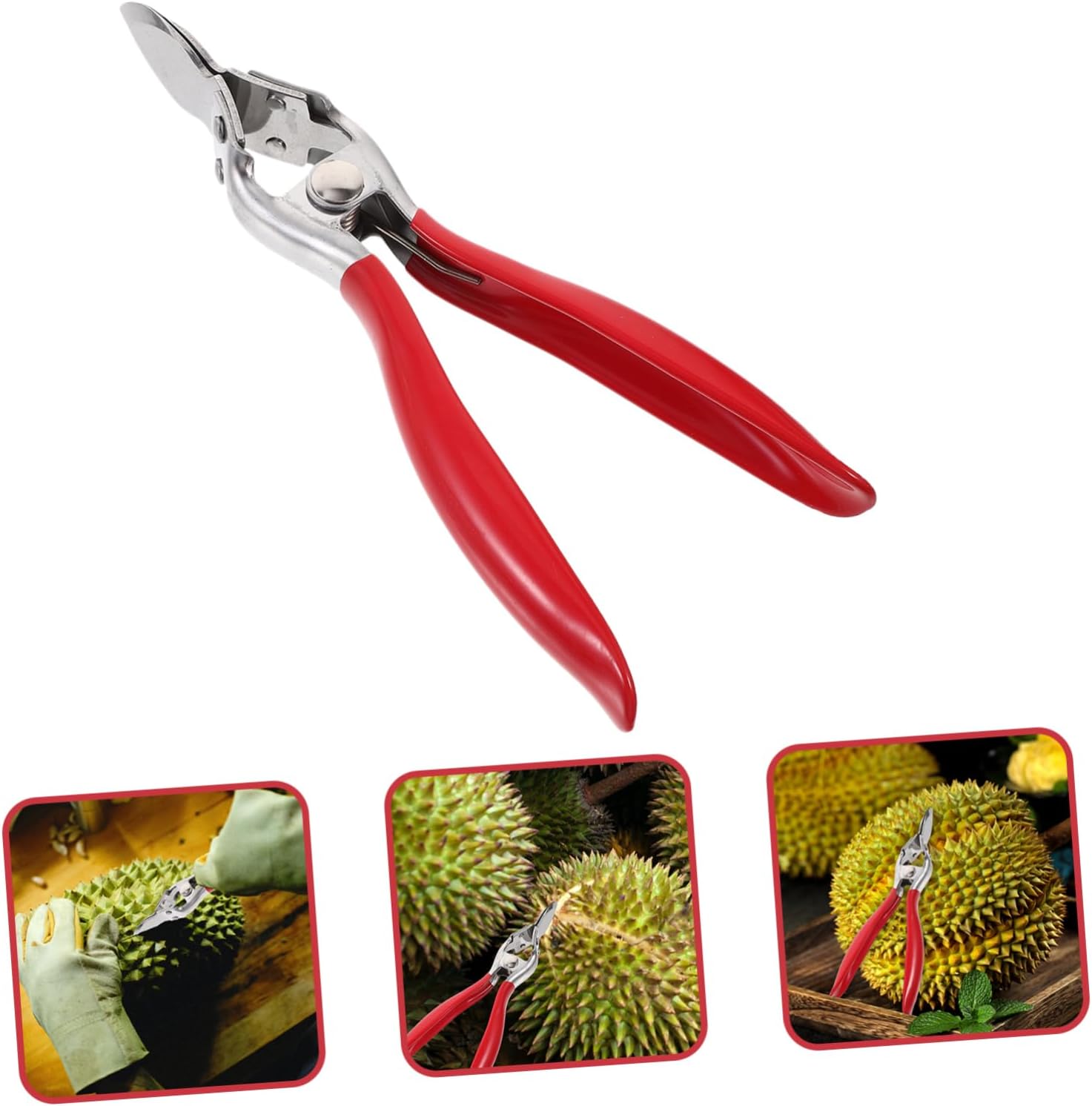 Cabilock Stainless Steel Durian Opener Clip, Rustproof Fruit Opening Tool