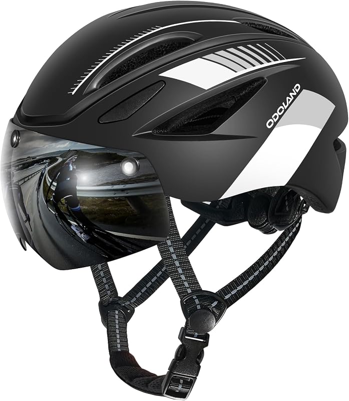 Casco de bicicleta para adultos con visera magnética para hombres y mujeres para ciclismo | Diseño compatible con lentes, esfera ajustable, casco de bicicleta urbano para montaña, carretera, bicicleta eléctrica, desplazamientos