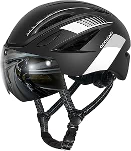 Odoland Adult Bike Helmet with Magnetic Sun Visor for Men and Women