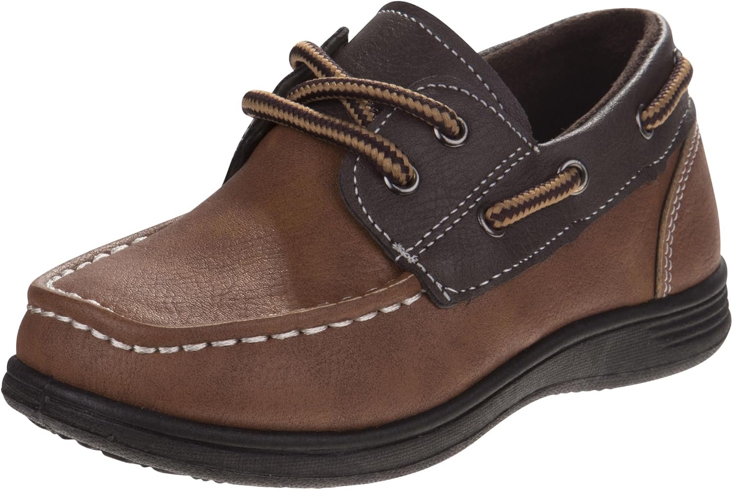 Josmo Boys Boat Shoes Slip-On Casual Loafers and Dress Shoes with Non-Slip Sole