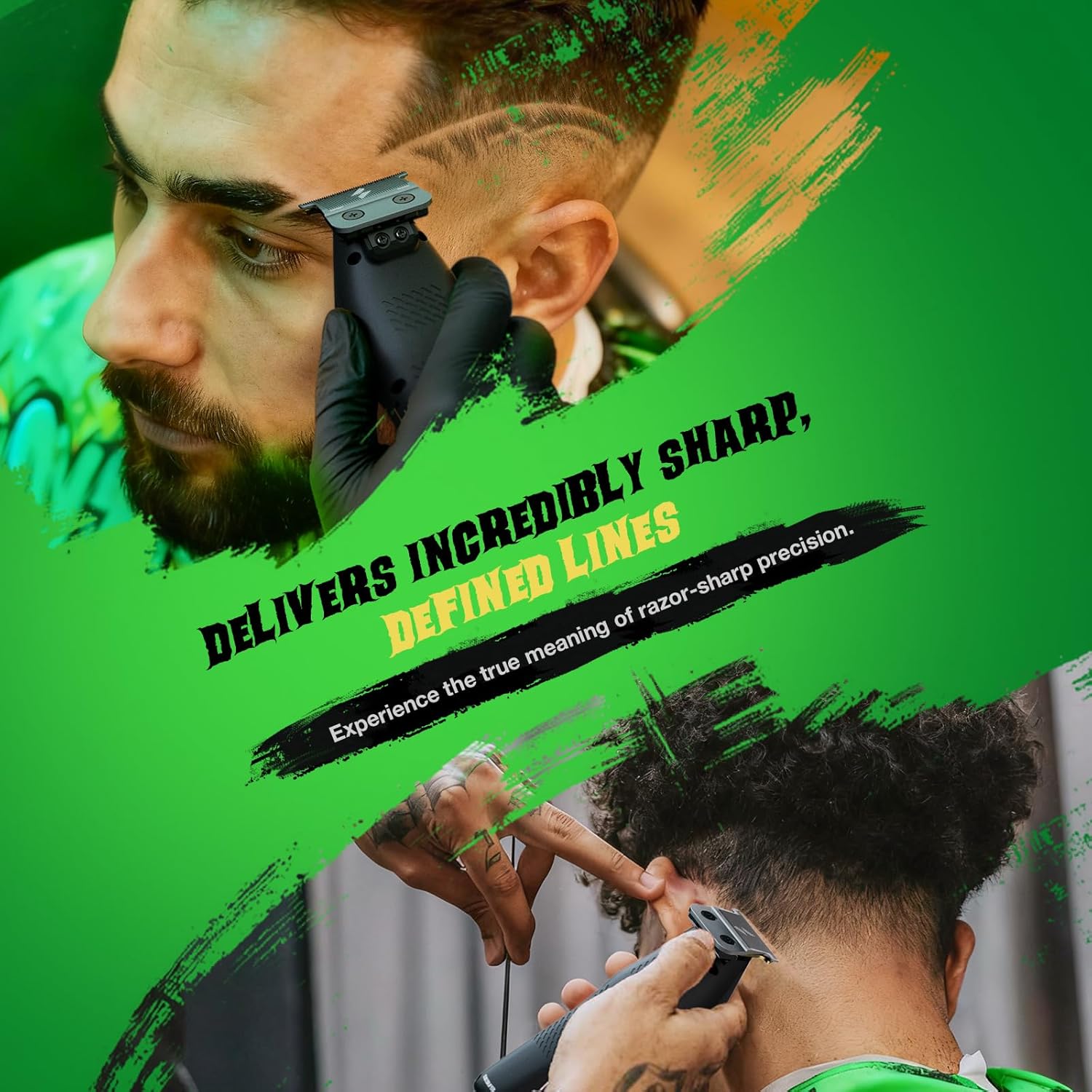 SUPRENT Fangs Professional Barber Trimmers - High-Performance 13,000 RPM Vector Motor Hair Trimmer Set, Professional Finishing Trimmer with AI Speed Control, Precision Detail Trimmer
