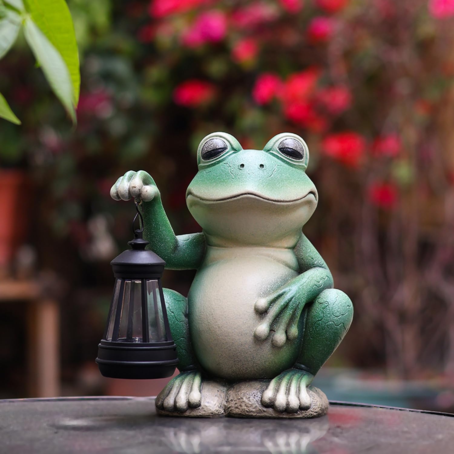 Amazon.com : IOKUKI Solar Garden Statues Frog,Outdoor Statues with