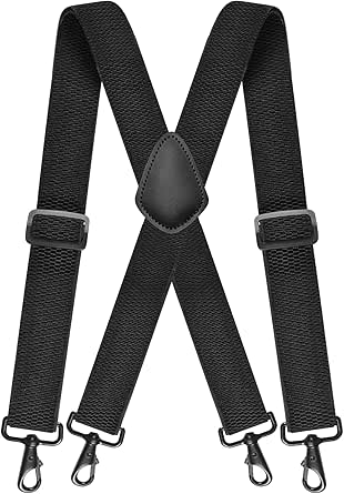 Extra Starke Hosenträger Für Herren - 35mm Breit Mit Metallclips Für Arbeitshosen