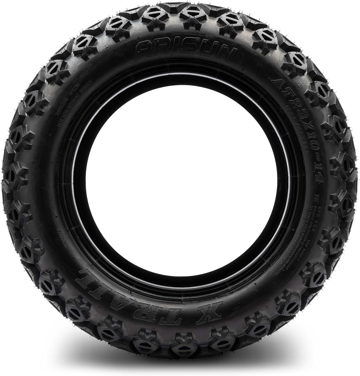 Full set of Arisun X-Trail AT06 23x10-14 (4ply) Golf Cart Tires (4)