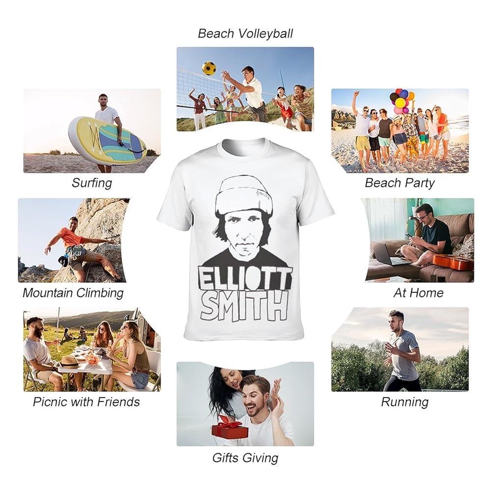 Elliott Smith Tシャツ Lサイズ Amazon | [リヴィマリ] メンズ 夏服 Tシャツ 五分袖 エリオット