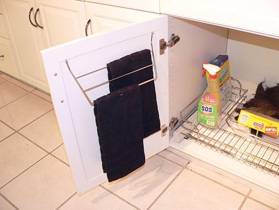 Rev-A-Shelf Under Sink Hand Towel Holder, Minimum Cabinet Opening 13 W