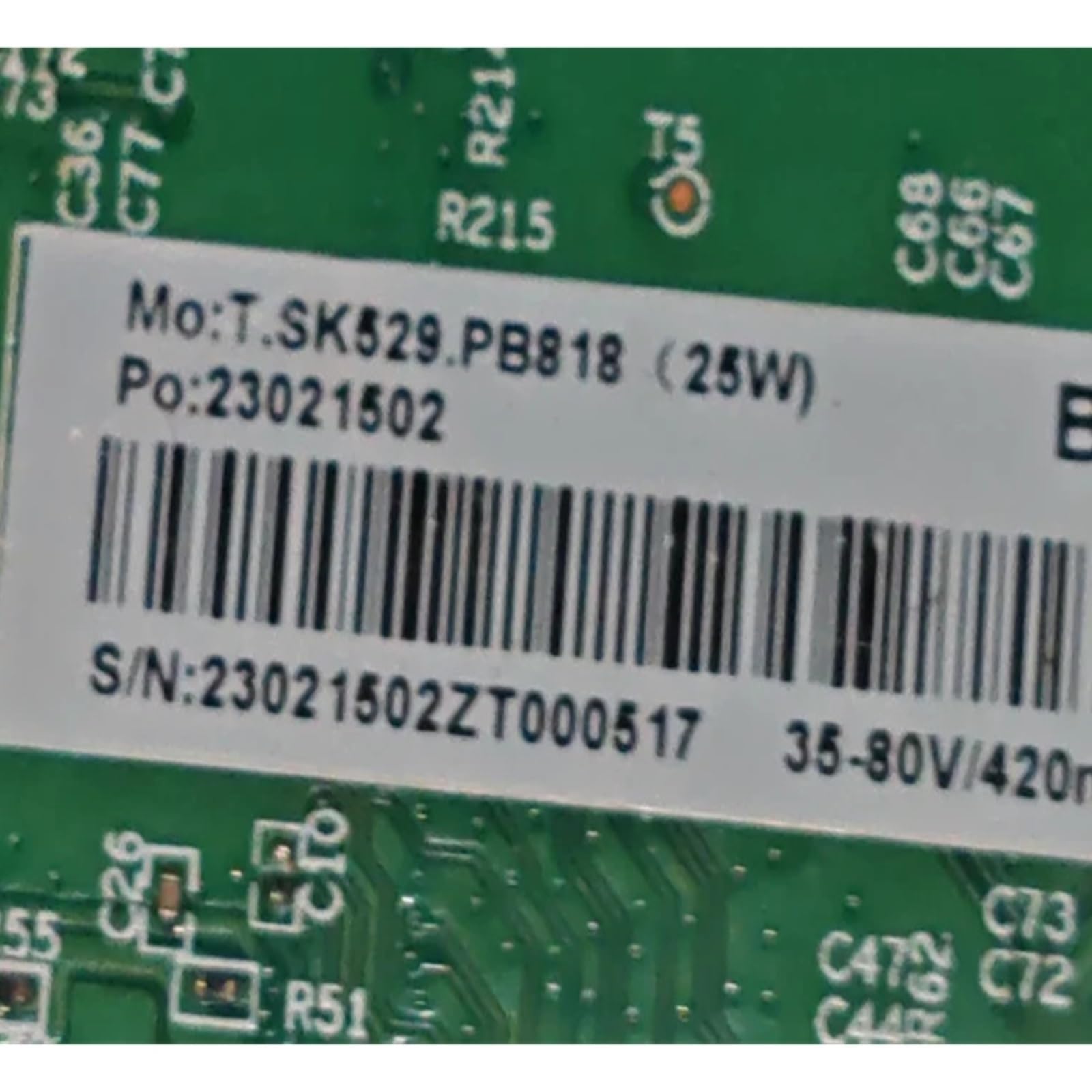 Zamiennik Telewizora T.SK529. PB818 Sieć WIFI 3 W 1 Android TV Płyta Główna 32-80 V 420MA Części Zamienne Do Telewizora